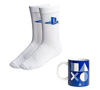 Paladone Coffret cadeau Mug et chaussettes PlayStation Produit gaming sous licence officielle
