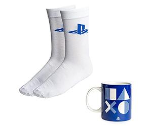 Paladone Playstation Mug and Socks Gift Set | Officially Licensed Gaming Merchandise