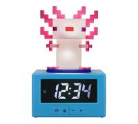 Paladone Réveil numérique Minecraft Axolotl avec Fonction veilleuse, Jeu sous Licence Officielle et Cadeau de décoration de Chambre à Coucher pour Les Enfants et Les Adolescents