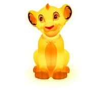 Paladone Simba Lampe en forme de 3D - Produit sous licence officielle Le Roi Lion, veilleuse Disney pour table de chevet ou décoration de chambre d'enfant, alimentée par piles