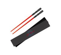 Paladone Star Wars Paire de baguettes de sabre laser Sith rouge avec boîte de rangement, accessoires de cuisine réutilisables sous licence officielle, cadeaux pour les fans de science-fiction et de