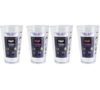 Paladone Stranger Things Verre changeant de couleur Officiellement licencié, Gobelet rétro avec figurines, Cadeau pour fans de films d'horreur (Lot de 2)