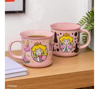 Paladone Super Mario Mug rose en céramique pour boissons chaudes Princesse Peach qui change avec la chaleur, 300 ml, sous licence officielle Nintendo, cadeau pour joueur, collection Pop Culture