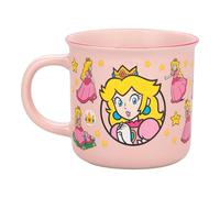 Paladone Super Mario - Tasse à café thermo-effet thermique - Motif Princesse Peach - 300 ml - Rose - Tasse à café en céramique pour boissons chaudes - Cadeau de jeu - Collection Nintendo - Culture pop