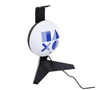 Paladone Support casque lumineux PlayStation - Officiellement licencié, Porte-écouteurs pour setup de gamer, Cadeau pour gamers, Fonctionne à USB