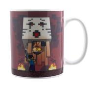 Paladone Tasse à café en céramique Minecraft Nether et Steve, sous licence officielle, 300 ml