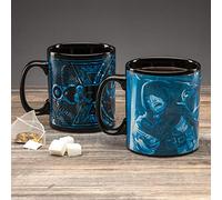 Paladone Tasse magique Mug thermosensible bleu et noir 11 x 10 x 15 cm