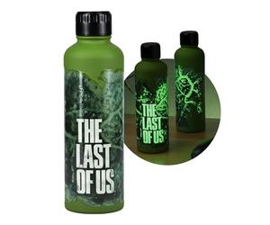 Paladone The Last of Us Bouteille d'eau phosphorescente sous licence officielle avec icône du film - Décoration et cadeau pour joueur - Vert fluo - Accessoire de bureau pour tous les âges - Vaisselle