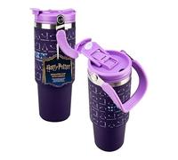 Paladone Tumbler Isotherme Harry Potter Hogwarts Spells 900 ml avec Anse et Paille, Base Fine Compatible Porte-gobelet Voiture, Produit Officiel