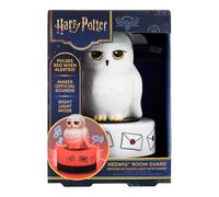 Paladone Hedwig Veilleuse avec détecteur de mouvement et veilleuse, lampe LED sous licence officielle Harry Potter et alarme de sécurité pour chambre d'enfant, adolescent, maison, cadeau pour les
