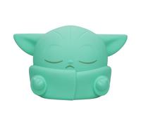 Paladone, Veilleuse SquishyGlo Star Wars The Mandalorian Grogu en silicone, lampe LED souple avec 3 niveaux de luminosité et arrêt automatique, lampe rechargeable pour chambre d'enfant