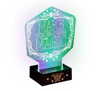 Paladone Wicked Movie Lampe acrylique sous licence officielle Disney, créez votre propre magie, cadeau pour les fans de musique de Glinda, Elphaba et Oz, alimenté par piles