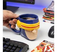 Paladone X-Men Cylcops Tasse à visière de combat changeant de chaleur, sous licence officielle Marvel 550 ml, tasse à café surdimensionnée pour le thé, le chocolat chaud et plus encore, cadeau de