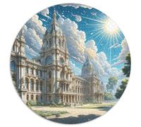 Palais de Buckingham, Royaume-Uni 1000 Pièces Jigsaw Puzzles Puzzle Rond pour Adultes Et Enfants Encastrement Parfait Jeu D'Intelligence De l'art De La DécoRat ION Moderne 1000pcs (67.5x67.5cm)