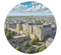 Palais de Buckingham, Royaume-Uni 1000 Pièces Puzzle Circulaire pour Adultes Et Enfants Encastrement Parfait Jeu D'Intelligence De l'art De La DécoRat ION Moderne 1000pcs (67.5x67.5cm)