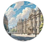 Palais de Buckingham, Royaume-Uni 1000 Pièces Puzzle Circulaire pour Enfants Encastrement Parfait Jeu D'Intelligence De l'art De La DécoRat ION Moderne 1000pcs (67.5x67.5cm)