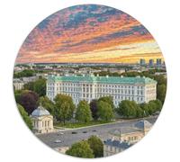 Palais de Buckingham, Royaume-Uni 1000 Pièces Puzzle Rond pour Adultes Et Enfants Décompression Jeu D'Intelligence De l'art De La DécoRat ION Moderne 1000pcs (67.5x67.5cm)
