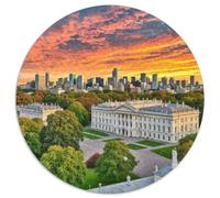 Palais de Buckingham, Royaume-Uni 1000 Pièces Puzzle Rond pour Enfants Encastrement Parfait Jeu D'Intelligence De l'art De La DécoRat ION Moderne 1000pcs (67.5x67.5cm)