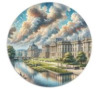 Palais de Buckingham, Royaume-Uni 1000 Pièces Puzzles Classiques Puzzles Ronds pour Adultes Et Enfants Encastrement Parfait Jeu D'Intelligence De l'art De La DécoRat ION Moderne 1000pcs (67.5x67