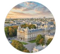 Palais de Buckingham, Royaume-Uni 1000 Pièces Puzzles Classiques Puzzles Ronds pour Enfants Cadeaux Jeu D'Intelligence De l'art De La DécoRat ION Moderne 1000pcs (67.5x67.5cm)