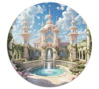 Palais de l'Alhambra 1000 Pièces Puzzle Convient Aux Adultes Et Aux Enfants Jeu D'Intelligence Magique Circulaire DécoRation Moderne DIY pour Enfants Décompression Et Cadeau 1000pcs (67.5x67.5cm)