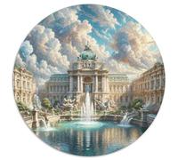 Palais de Schönbrunn 1000 Pièces Puzzle Circulaire pour Adultes Et Enfants Cadeaux Jeu D'Intelligence De l'art De La DécoRat ION Moderne 1000pcs (67.5x67.5cm)