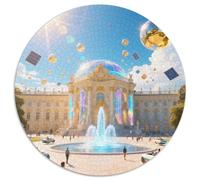Palais de Schönbrunn 1000 Pièces Puzzles Classiques Puzzle Circulaire pour Adultes Et Enfants Cadeaux Jeu D'Intelligence De l'art De La DécoRat ION Moderne 1000pcs (67.5x67.5cm)