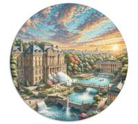 Palais de Schönbrunn 1000 Pièces Puzzles Classiques Puzzle Circulaire pour Enfants Décompression Jeu D'Intelligence De l'art De La DécoRat ION Moderne 1000pcs (67.5x67.5cm)