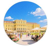 Palais de Schönbrunn 1000 Pièces Puzzles Classiques Puzzles Ronds pour Adultes Et Enfants Cadeaux Jeu D'Intelligence De l'art De La DécoRat ION Moderne 1000pcs (67.5x67.5cm)