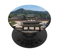 Palais de Séoul Corée Architecture Traditionnelle Scène Montagne PopSockets PopGrip Adhésif