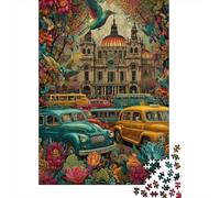 Palais des Beaux-Arts Puzzles en Bois Adultes 1000 Pièces Family Games Jeux Éducatifs Cadeaux d'anniversaire pour DécoRation Intérieure Stress Relief Toy 1000pcs (75x50cm)