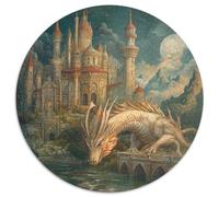 Palais, Dragon Cadeau Unique Décoration Intérieure Style Conte de fées Jeu ÉduChatif Challenge Toy Adultes & Enfants des 14 Ans 1000pcs (67.5x67.5cm)