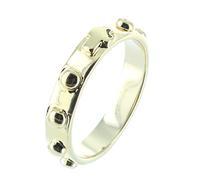 Palais du Rosaire Bague dizainier Plaqué Or - Bagues dizainier - Culte Chrétien Catholique en Or jaune