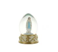 Palais du Rosaire Boule à Neige Notre Dame de Lourdes 6,5 cm - Décoration de Noël - Culte Chrétien en Verre