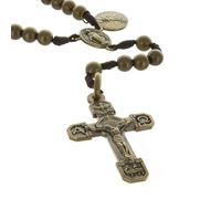 Palais du Rosaire Chapelet de combat, coeur Vierge Miraculeuse et médaille Saint Michel - Chapelet de Combat - Culte Chrétien en Métal