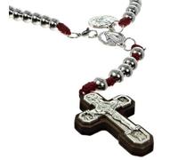 Palais du Rosaire Chapelet de combat de Saint Michel avec livret français et anglais - Chapelet de Combat - Culte Chrétien en Métal