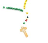 Palais du Rosaire Chapelet de mission multicolore sur corde - Chapelet corde - Culte Chrétien en Corde