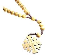 Palais du Rosaire Chapelet en corde avec croix de Jérusalem - Boutique Chrétienne - Culte Chrétien en Corde