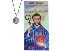 Palais du Rosaire Collier de Saint Benoît en corde avec sa prière - Collier fantaisie - Culte Chrétien en Corde