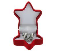 Palais du Rosaire Crèche de Noël en métal dans Un écrin Velours en Forme d'étoile - Crèche - Culte Chrétien en Métal