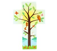 Palais du Rosaire Croix pour enfant Arbre de Vie - Croix religieuse - Culte Chrétien en Bois