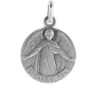 Palais du Rosaire Médaille de Saint Gabriel argentée 18mm - Médaille et croix métal - Culte Chrétien en Métal Argenté