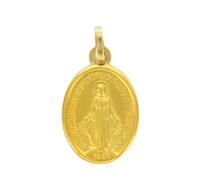 Palais du Rosaire Médaille Miraculeuse en or 17mm 18 carats 0,86g - Médaille et croix Or - Culte Chrétien en Or 18 carats