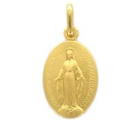 Palais du Rosaire Médaille Miraculeuse en plaqué or 15 mm - Médaille et croix Plaqué Or - Culte Chrétien