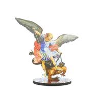 Palais du Rosaire Silhouette de Saint Michel en résine 14cm - Statue de Saints - Culte Chrétien en Bois