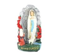 Palais du Rosaire Statue avec lumière de la Grotte de Lourdes - Boutique Chrétienne - Culte Chrétien en Résine