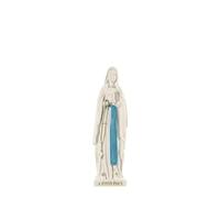 Palais du Rosaire Statue de la Vierge de Lourdes Blanche et Bleu de 10 cm en résine - Statue de Notre Dame de Lourdes - Culte Chrétien en Résine