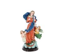 Palais du Rosaire Statue de Marie Qui Défait Les Noeuds en résine de 20cm - Statue Vierge Marie - Culte Chrétien en Résine
