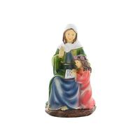 Palais du Rosaire Statue de Sainte Anne en résine colorée 15cm - Statue de Saints - Culte Chrétien en