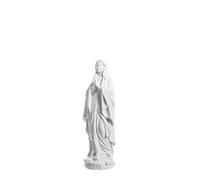 Palais du Rosaire Statue Notre Dame de Lourdes en résine Blanche de 10 cm - Statue Vierge Marie - Culte Chrétien en Résine